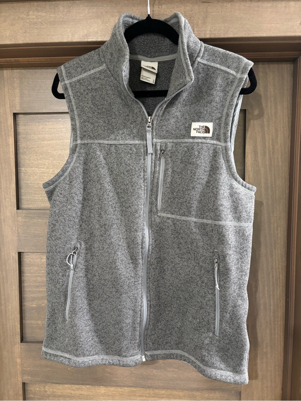 The North Face Heather Gray Fleece Vest - Men's